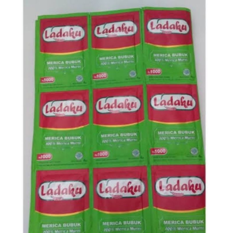 

Ladaku merica bubuk renteng 12pc + 2 sachet penyedap rasa