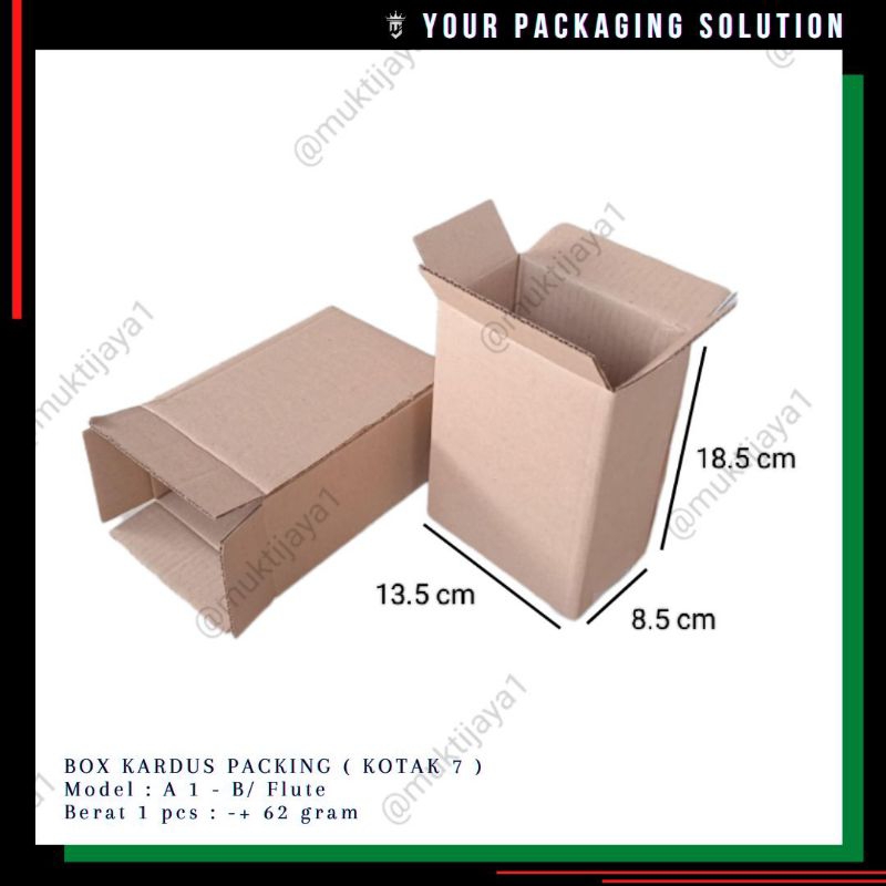 

BOX KOTAK 7 • 13.5x8.5x18.5cm • Kotak || Kardus || Karton || Packing