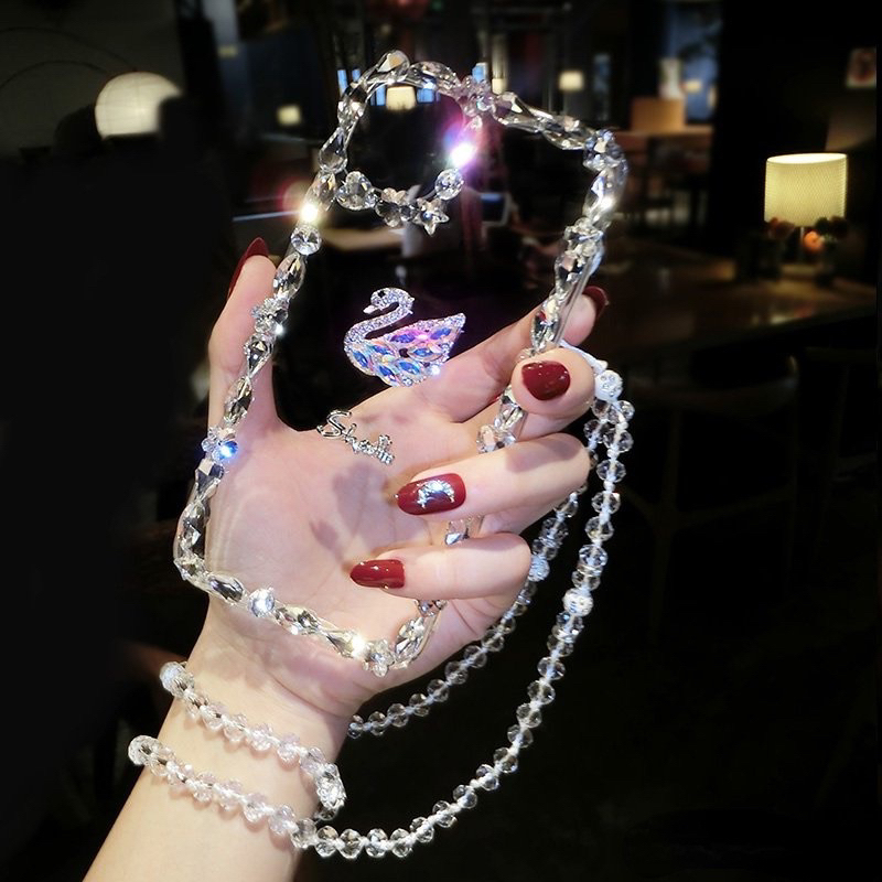 Case Iphone Swan Bling Bling Untuk Iphone 12 & 13 Pro Max