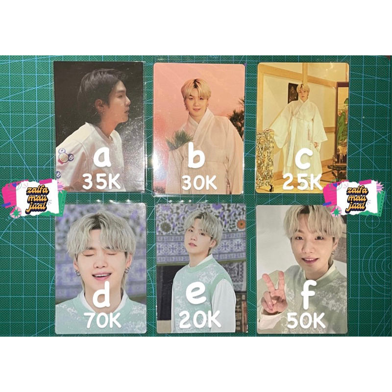 MPC Mini Photocard SUGA BTS | Dalmajung PTD Hybe Insight Backstage