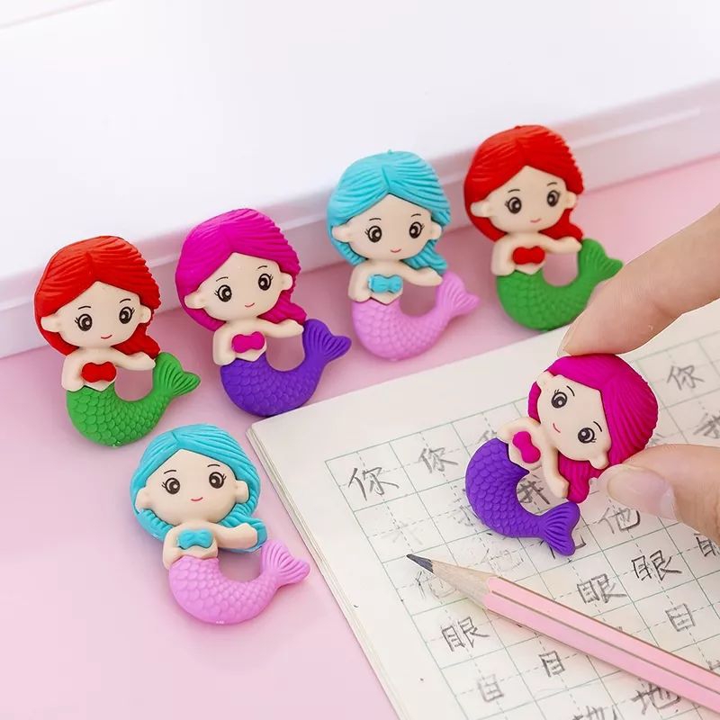 

1 Pcs Penghapus Pensil Model Mermaid Eraser Mermaid Putri Duyung