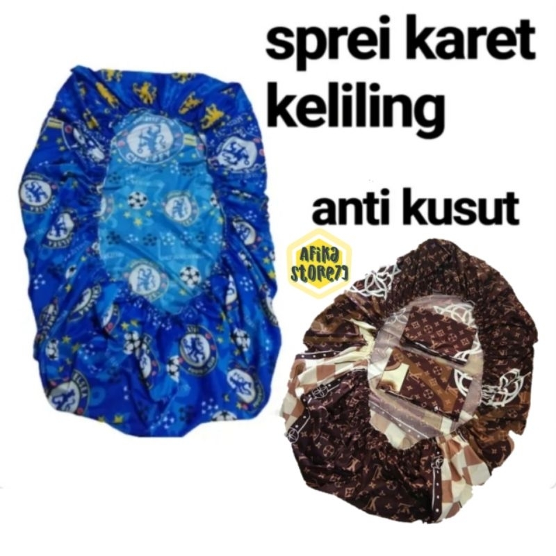 Sprei Full Karet Keliling Tinggi 30 Ukuran 200x200 200x180 200x160 Star Premium