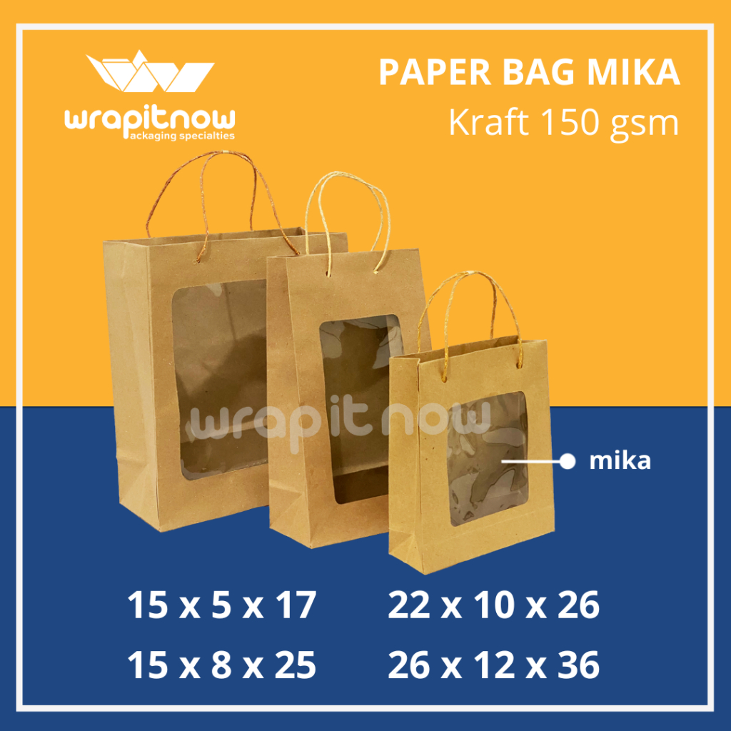 Paper Bag Premium 15x5x17 paper bag 15x8x25 paper bag 22x10x26 papaer bag 26x12x36 / Tas Souvenir