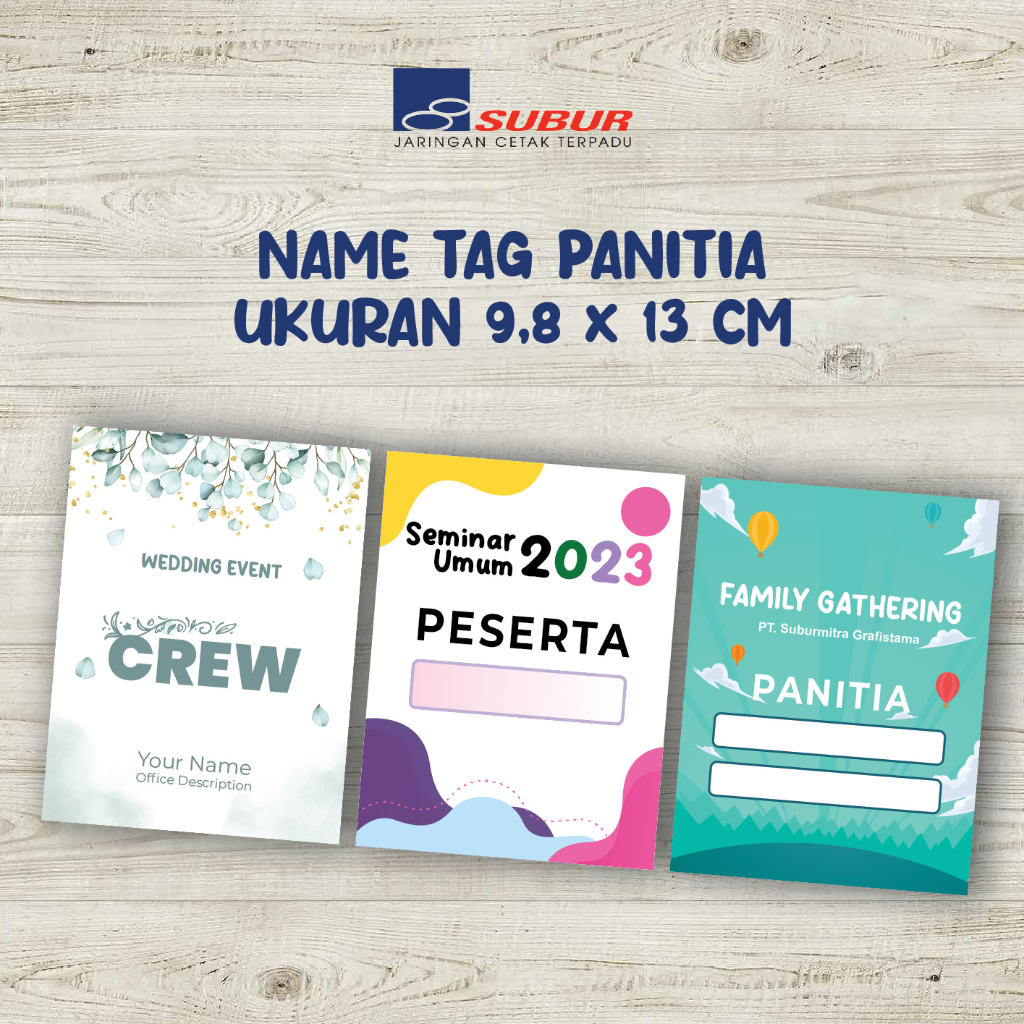 

NAMETAG SAJA PANITIA UMUM GATHERING LIBURAN SEMINAR WEDDING EVENT LOMBA KEMERDEKAAN AGUSTUSAN TALI LANYARD PLASTIK NAMETAG TANDA PENGENAL PANITIA