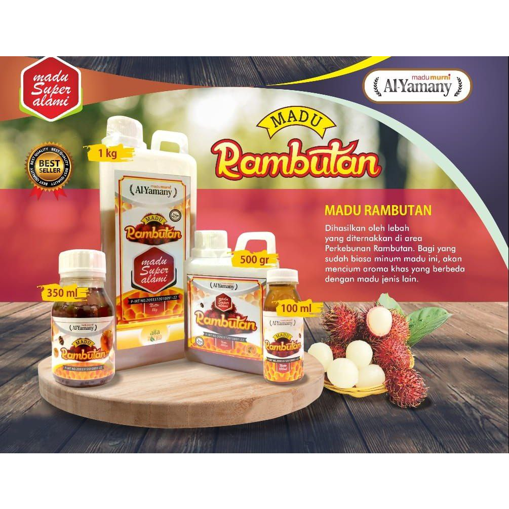 

Madu ASLI nektar Rambutan Al-Yamany
