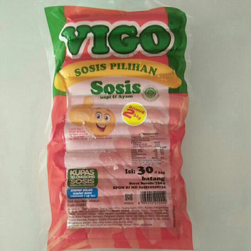 

Vigo sosis sapi dan ayam isi 30