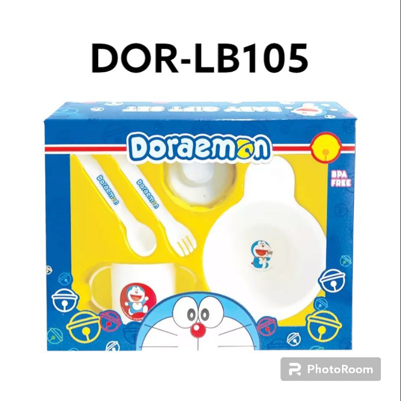 LUSTY BUNNY FEEDING SET DORAEMON COCOK BUAT KADO/GIFTSET NEWBORN