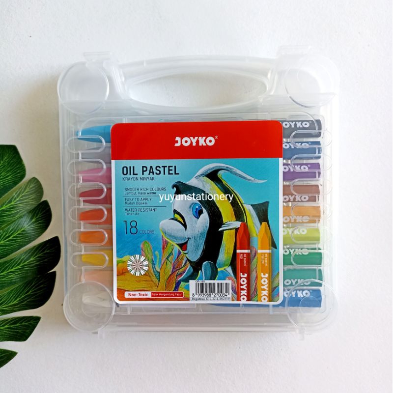 

Joyko Krayon Minyak 18 Warna | Oil Pastel Crayon 18 Colors
