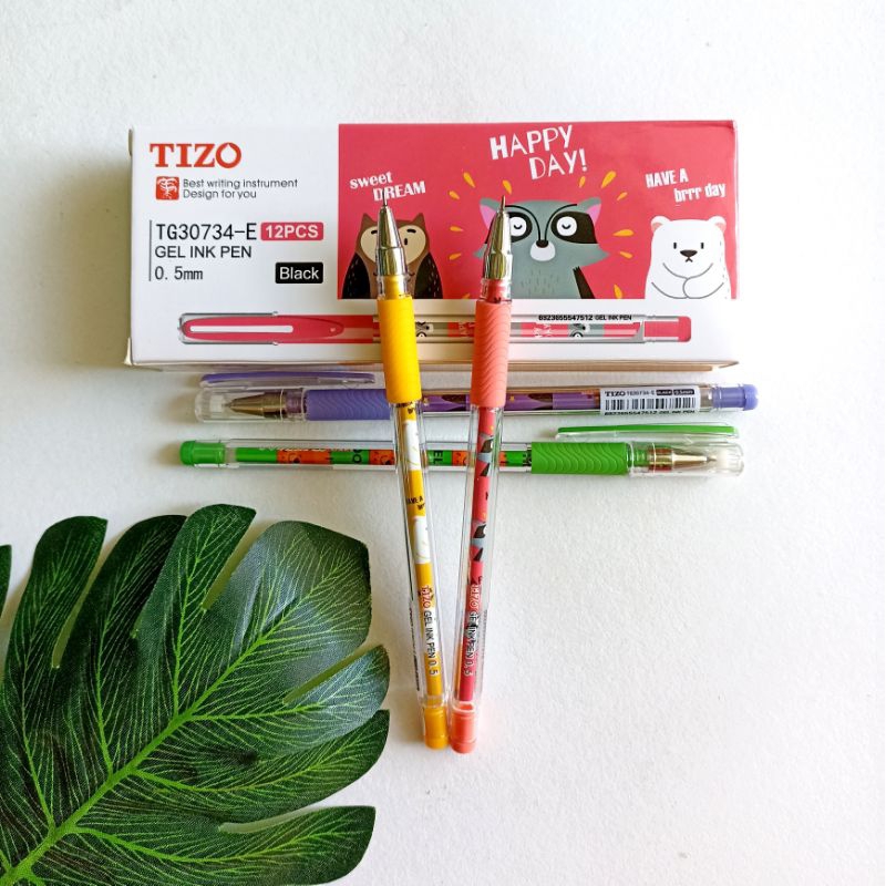 

(Isi 12) Pulpen TIZO Gel Ink Pen 0.5 mm / Pulpen Gel Zhi Xin