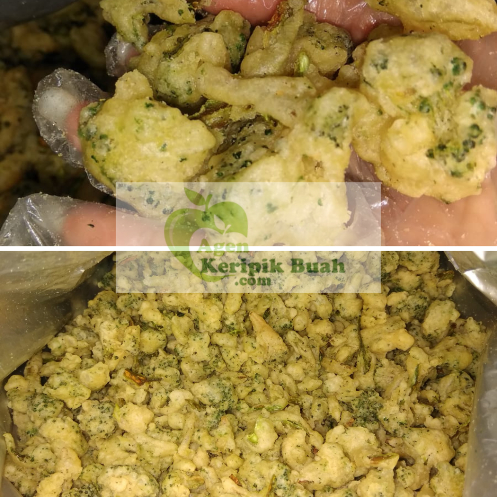 

KERIPIK SAYUR BROKOLI KRISPI 500gr/ KERIPIK BROKOLI CRISPY