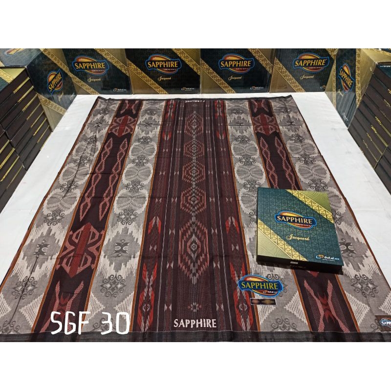 Sarung SAPPHIRE Premium Jacquard SGF Motif TERBARU