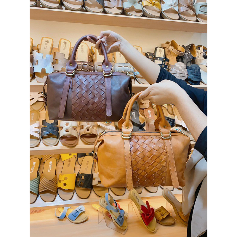 HASKAA LEATHER - Tas Anyam Wanita - Ayumi Anyam Bag