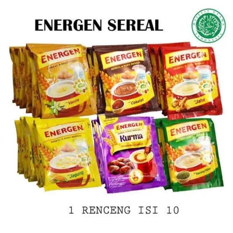 

ENERGEN SEREAL DAN SUSU RENCENG ISI 10 SACHET