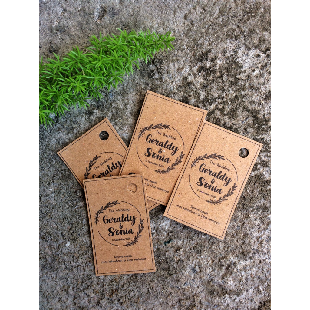 

Kartu ucapan unik / Gift Card / Greeting Card / Hanging tag weeding