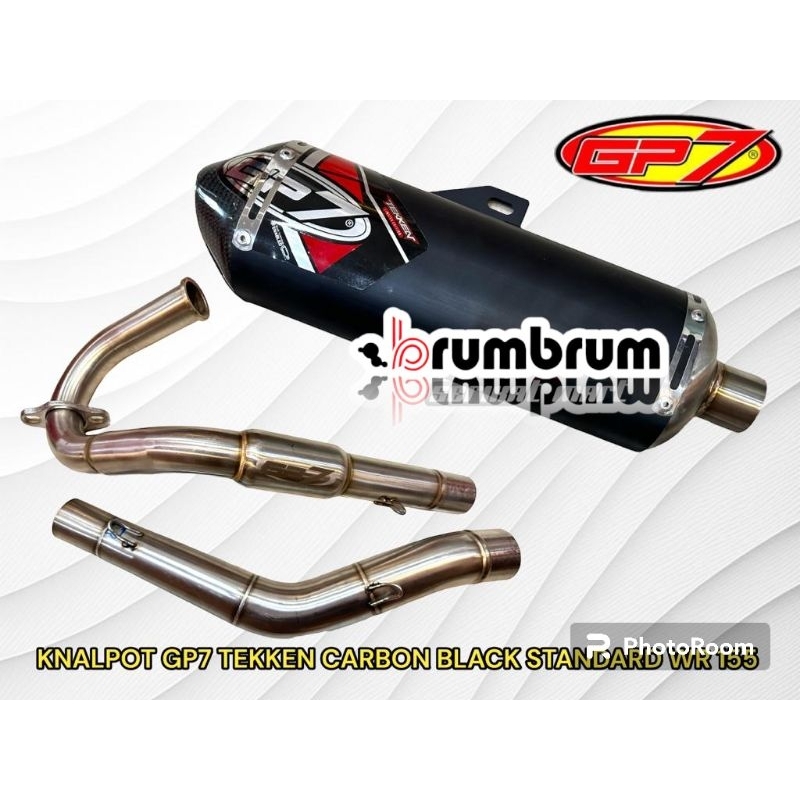 KNALPOT GP7 TEKKEN CARBON STANDART BLACK YAMAHA WR155