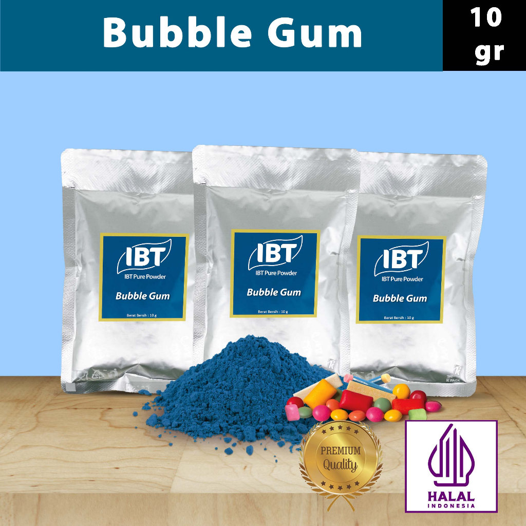 

Pure Bubble Gum Powder Impor Taiwan Bubuk Essence Permen Karet Murni Kualitas Bagus Sachet