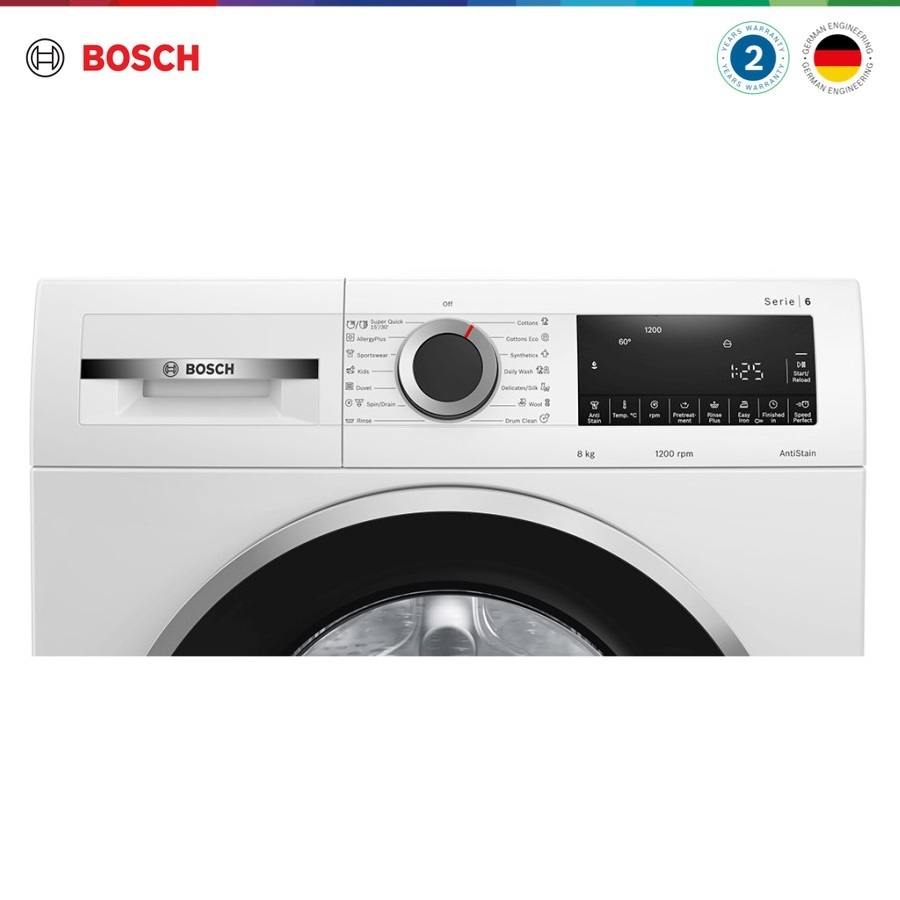 Bosch WGG434E0ID mesin cuci bukaan depan / washer front loading serie 6 | 8 kg