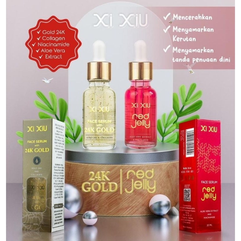 XI XIU FACE SERUM RED JELLY & 24K GOLD 20ML