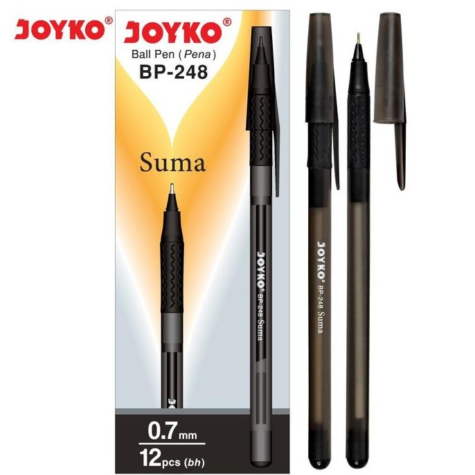 

(12pc) PULPEN SUMA BP 248 / PEN JOYKO HITAM 0.7mm