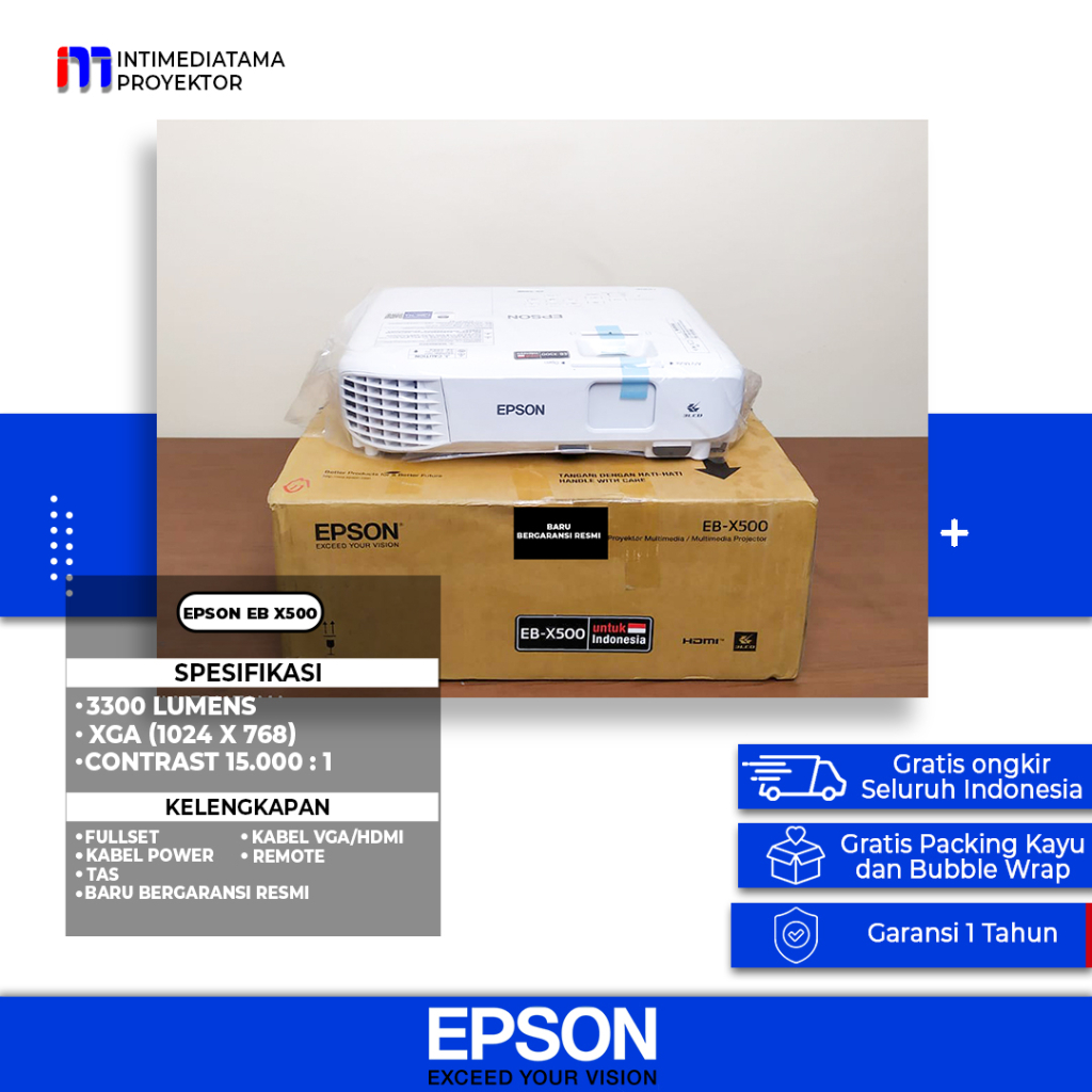Proyektor Epson EBX500 BARU
