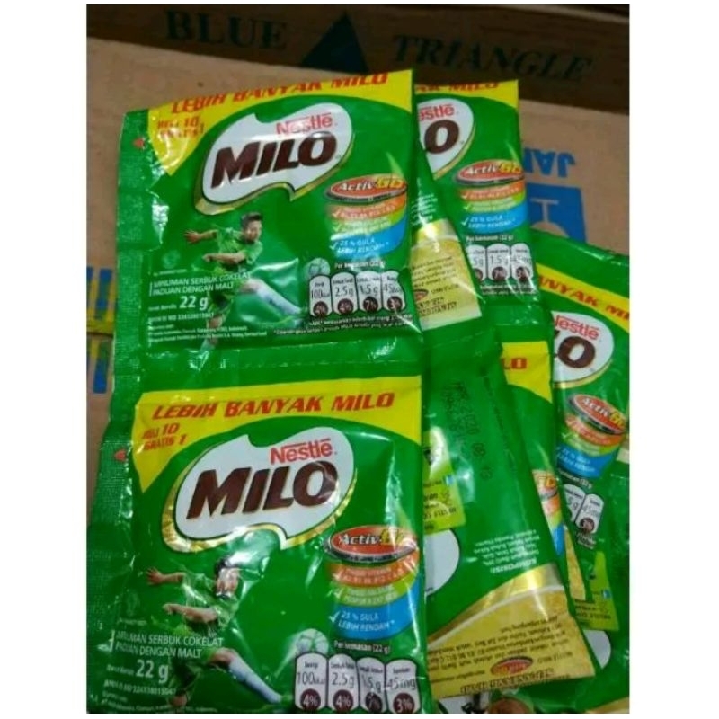 

Milo Susu 1 Renceng Susu Bubuk Sachet 22 gram isi 11