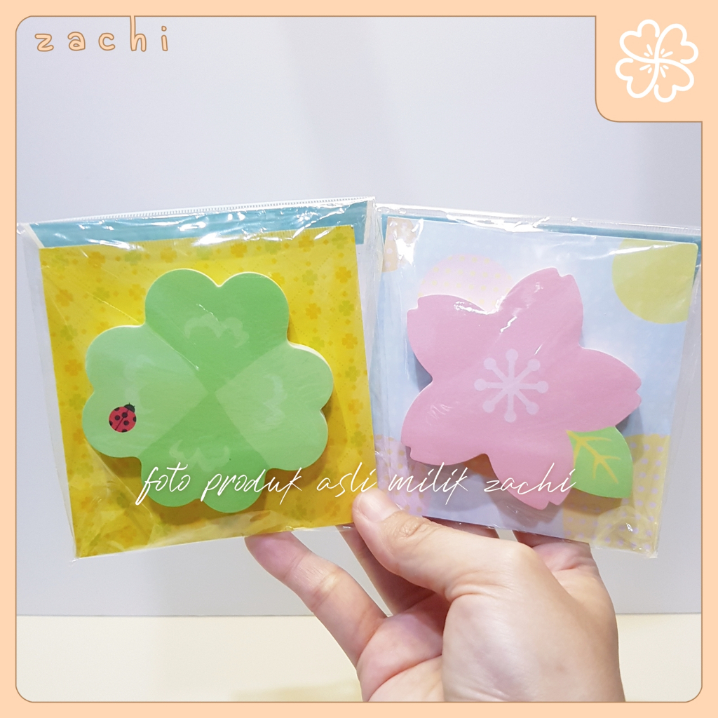 

STICKY NOTES CLOVER / SAKURA SHAPE | JAPAN HANDCARRY