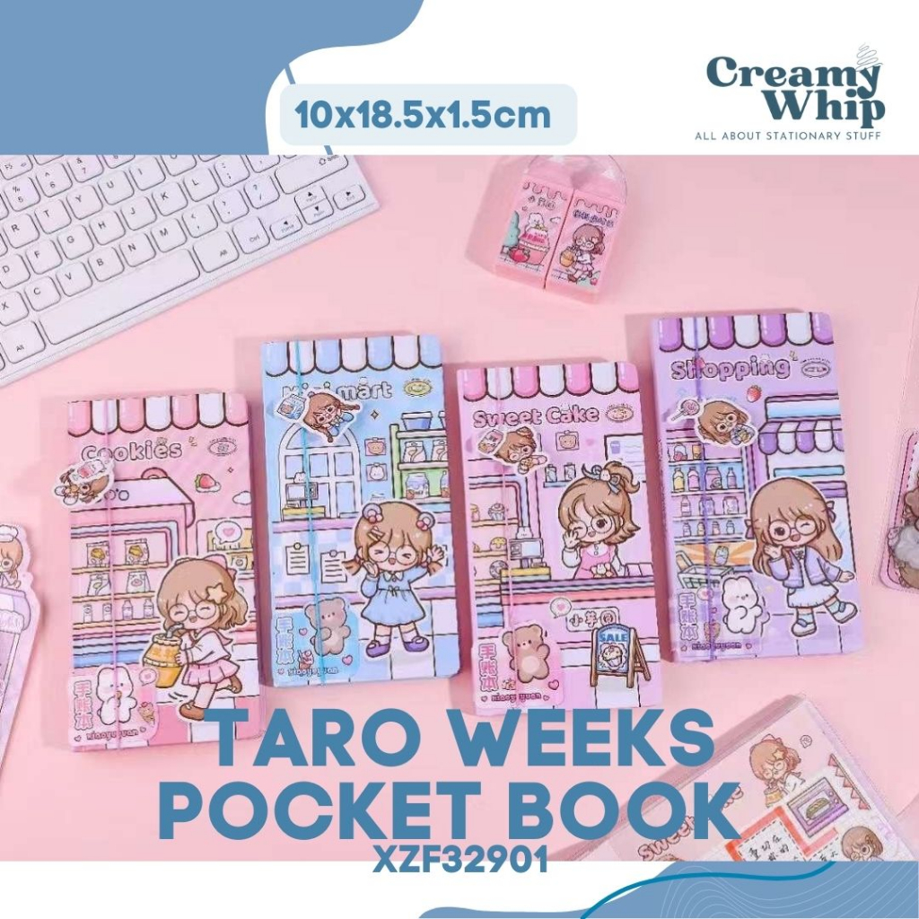 

Small Taro Weeks Pocket Book - Small Pocket Book Buku Saku Portable Aneka Design Lucu Buku Catatan Imut