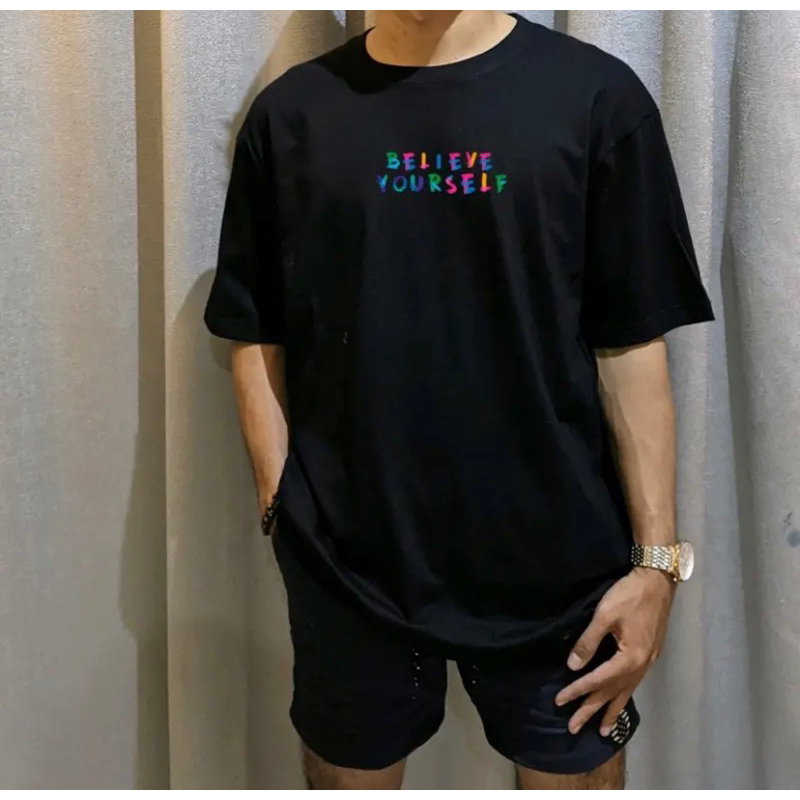 tshirt baju distro gaenius believe