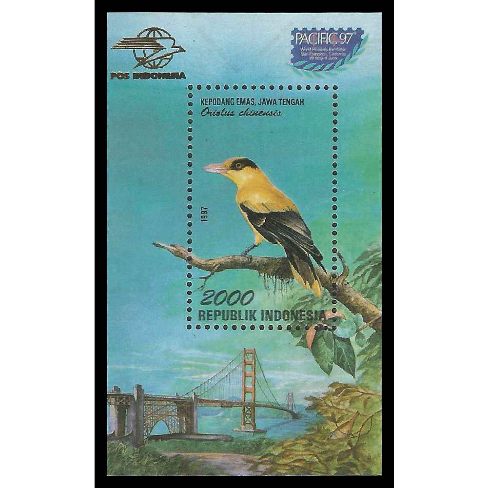 

Souvenir Sheet Prangko Perangko Indonesia Seri Stamp Exhibition Pacific 1997 SS-146 Kondisi Mint