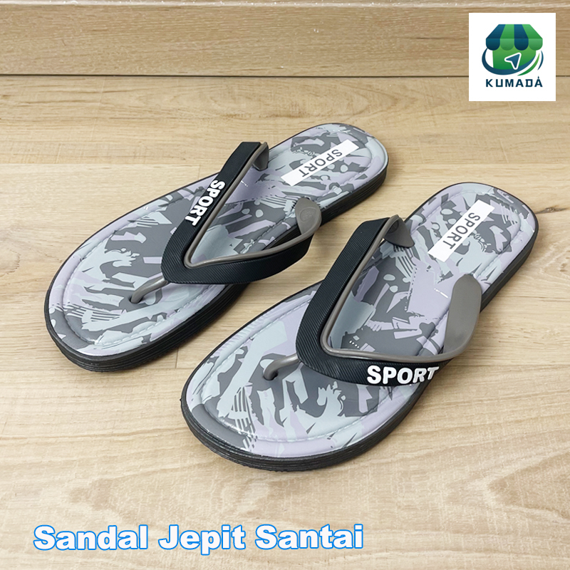 sendal pria kekinian Sandal Jepit sandal wanita import Nyaman dan empuk sepasang sandal jepit