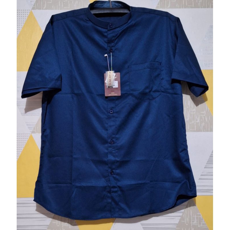 Baju Koko pendek Pria GF/GUFO Original size XL(LD 114cm)