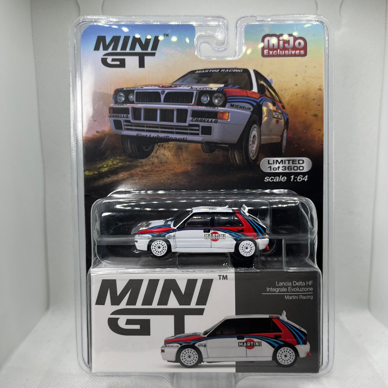 Mini GT 300 Lancia Delta HF Integrale Evoluzione Martini Racing Minigt