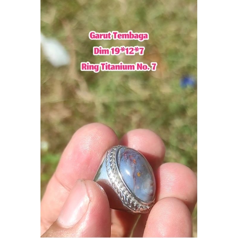 Batu Akik Garut serat tembaga