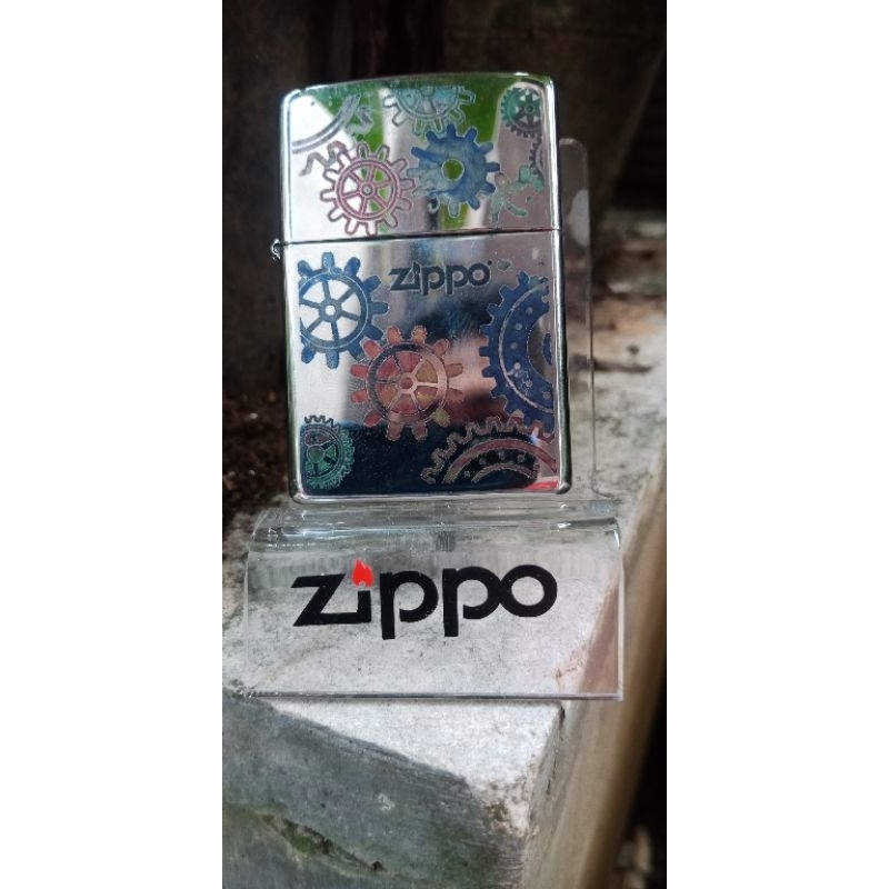 zippo marlboro fuzion gears design