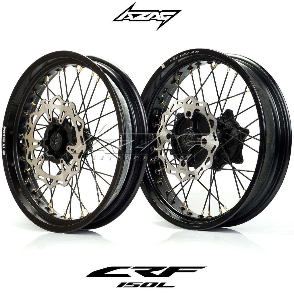 VELG SET SUPERMOTO CRF150 TK RACING TROMOL EXPEDITION
