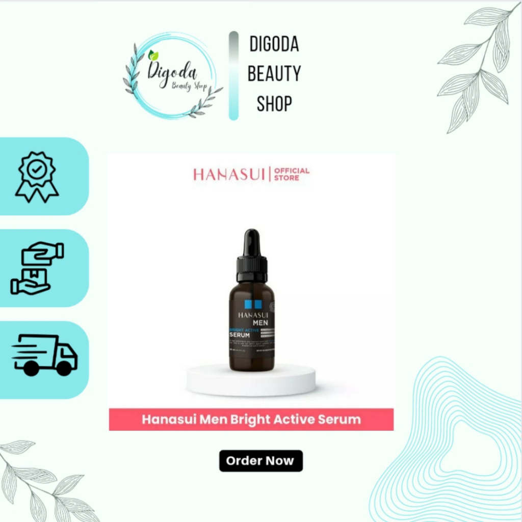 Hanasui Men Bright Active Serum  || Serum Wajah Pria