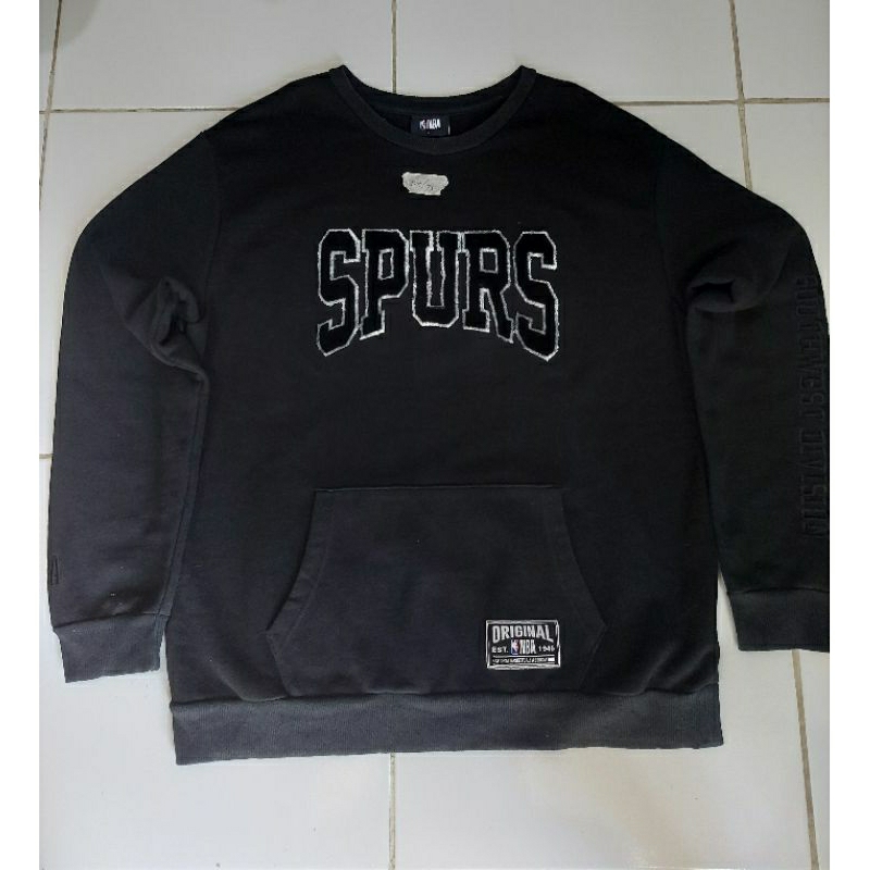 Crewneck NBA spurs hitam