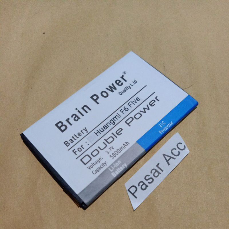 Baterai Battrey Batre HP Huangmi F6 Five 4G LTE Double Power Battrey