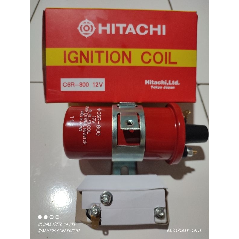 IGNITION COIL KOIL BOTOL 12V UNIVERSAL HITACHI