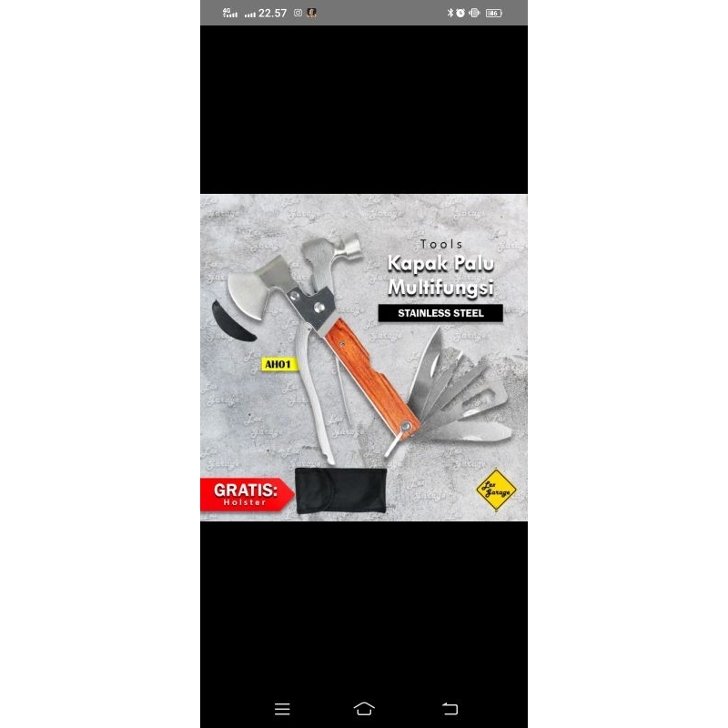 Palu Kapak Palu Tang Palu Survival Multifungsi