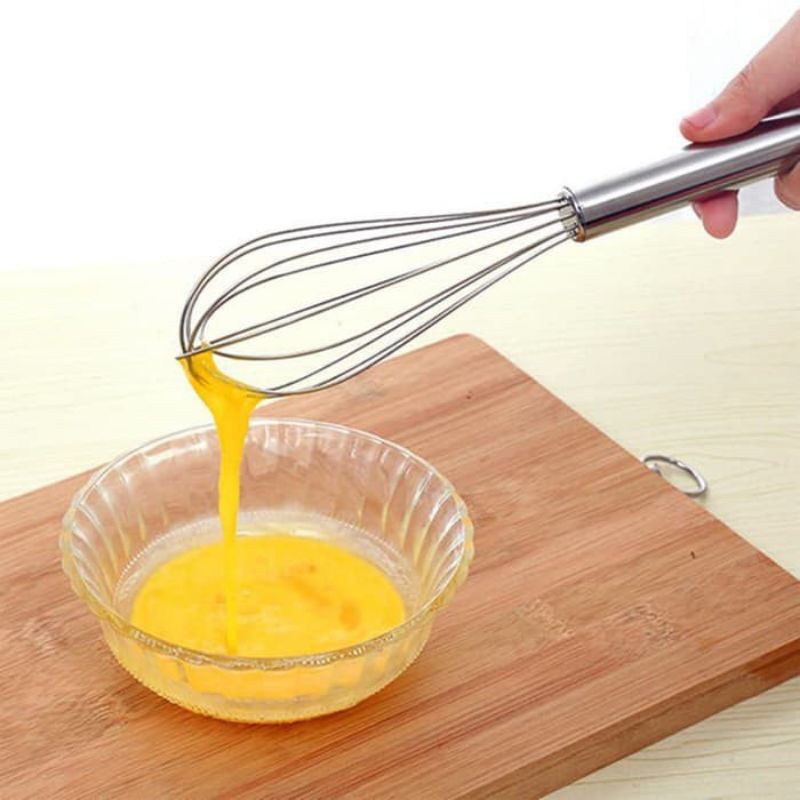 Pengocok Telur Manual Whisker Stainless Steel Pengaduk Adonan Kue