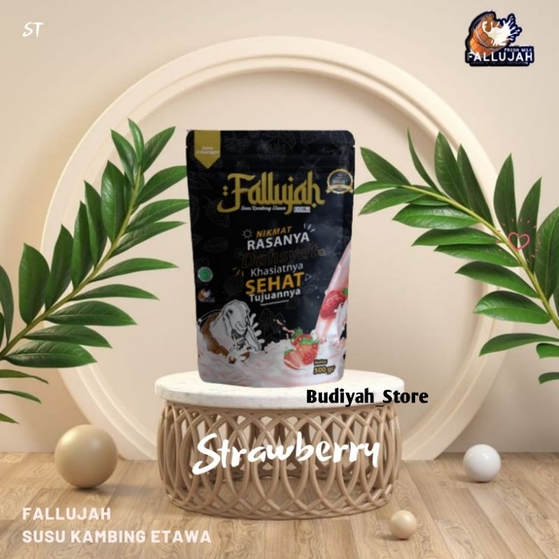 

Susu Kambing Etawa Bubuk Fallujah Rasa Strowbery 500 gr