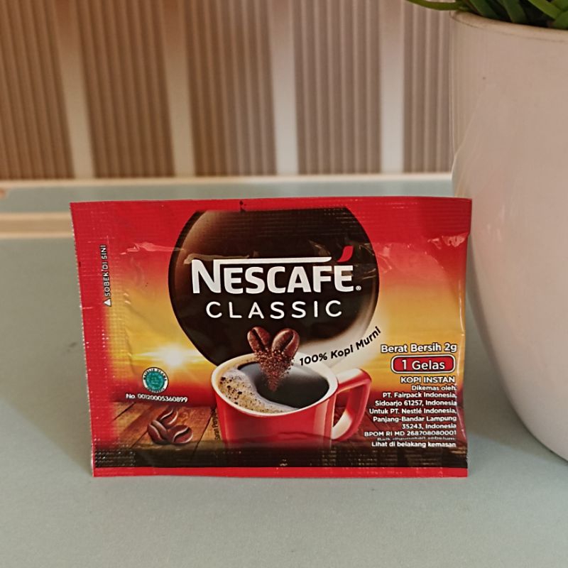 

KOPI NESCAFE CLASSIC (HRG 1 SACHET) KOPI TANPA AMPAS KOPI MURNI KOPI ASLI