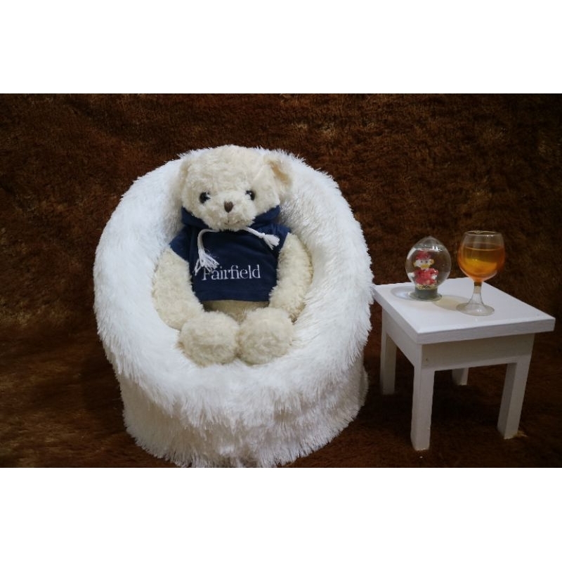 Sofa Bayi Putih, Sofa Pose, Kursi Baru Lahir, Sofa Bayi untuk Dudukan, Studio Foto Bayi Latar