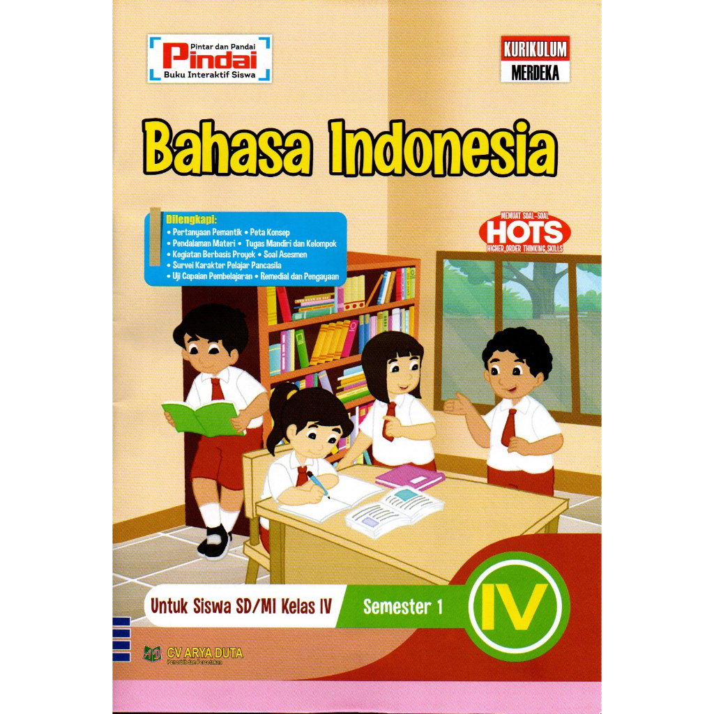 CV Arya Duta - LKS SD Kelas 4 Semester 1 (Pindai Pendidikan Pancasila, Pindai Matematika, Pindai Bah