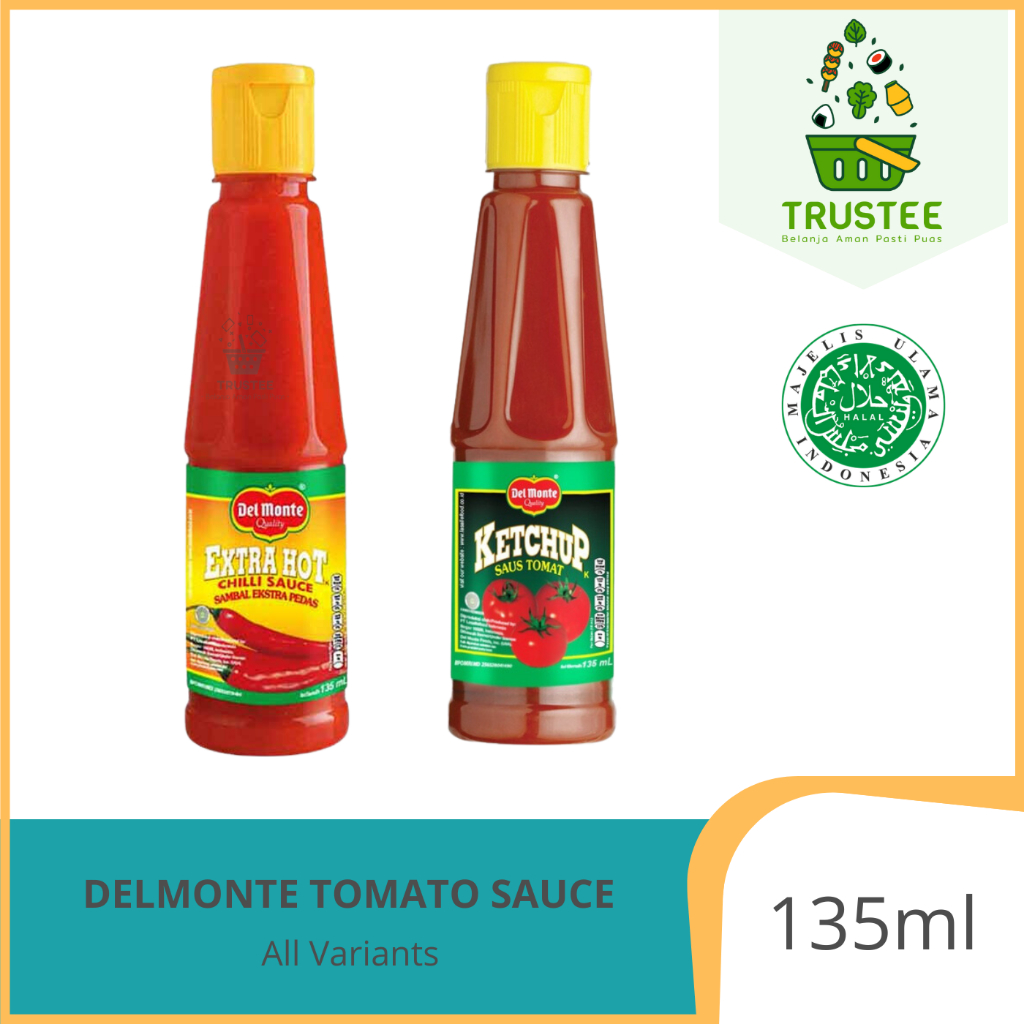 

Delmonte Saus Tomat Ketchup / Saos Sambal Extra Hot Chilli Sauce Botol 135ml