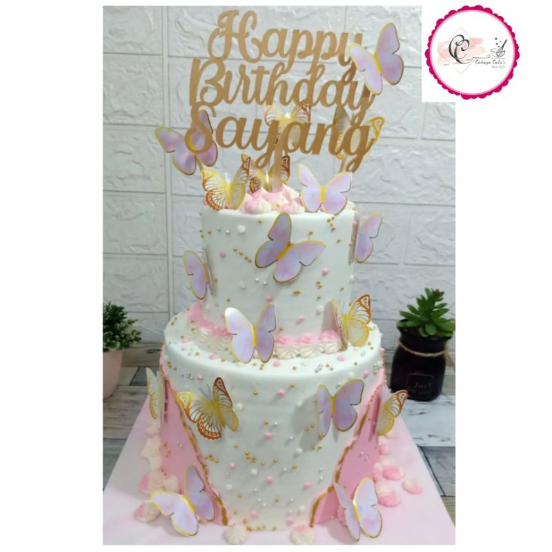 

Kue Ulang Tahun Kupu-kupu / Butterfly Cake / Kue Ultah Anak Perempuan