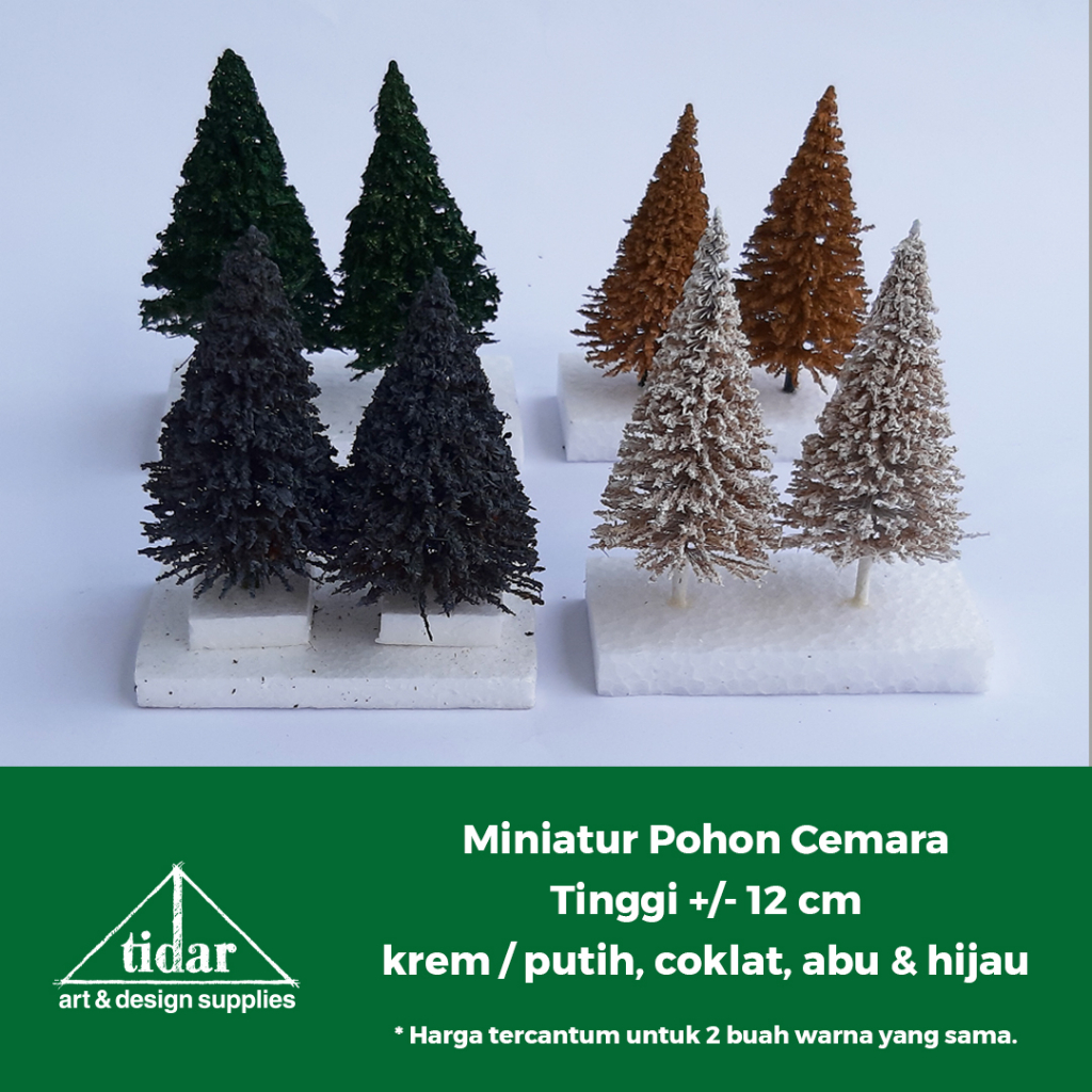 

[MR] HR - Miniatur Pohon Cemara Tinggi 12 cm - Maket Tanaman Pinus