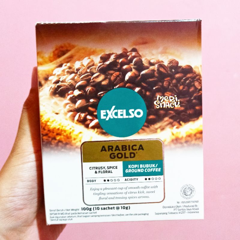 

Excelso Arabica Gold Kopi Bubuk 100gr