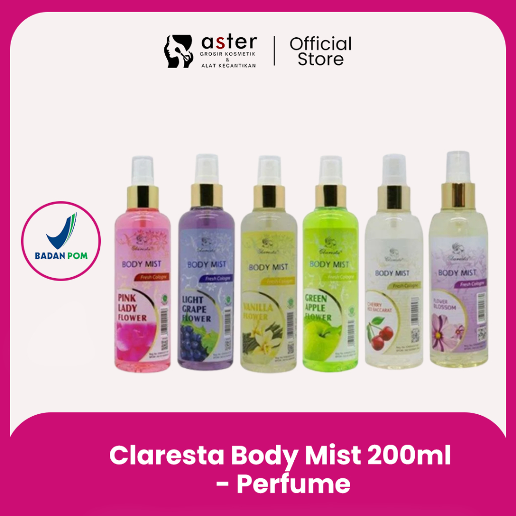 Aster Kosmetik - Claresta Body Mist 200ml - Perfume